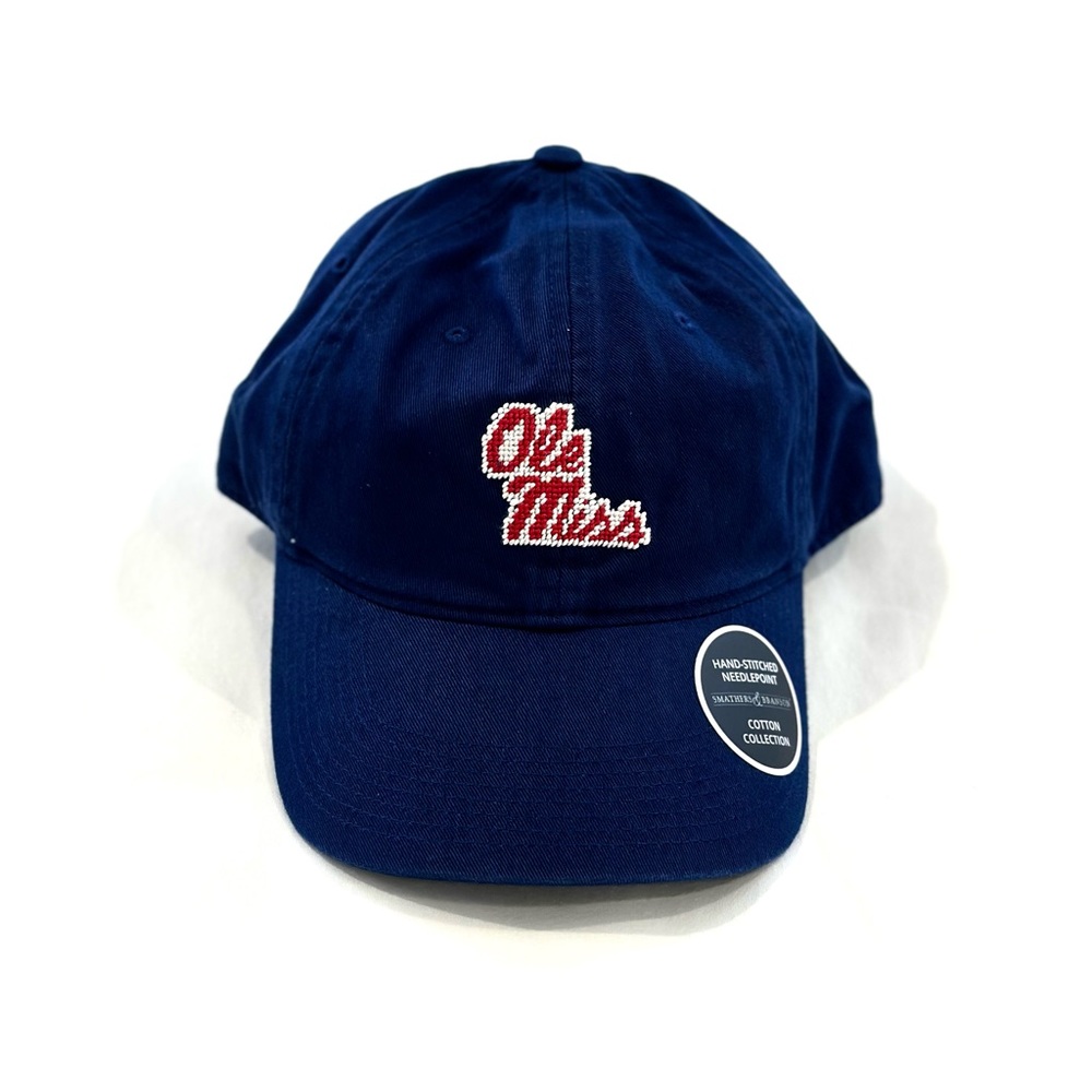 NWT Smathers & Branson Ole Miss Needlepoint Hat